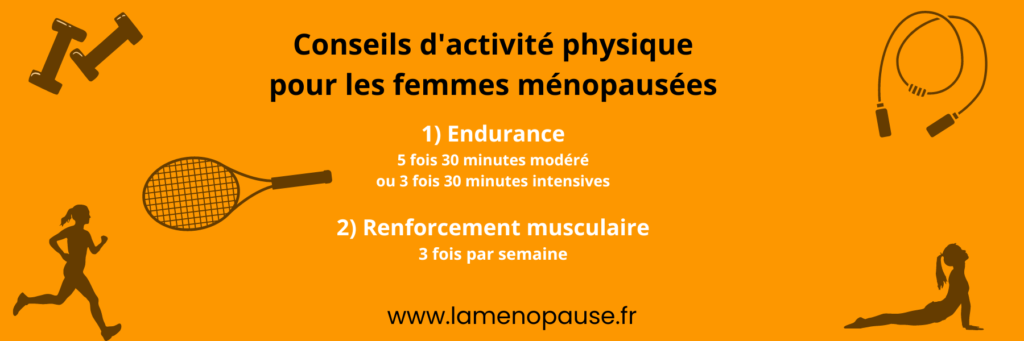 recommandations activité physiques femmes ménopause